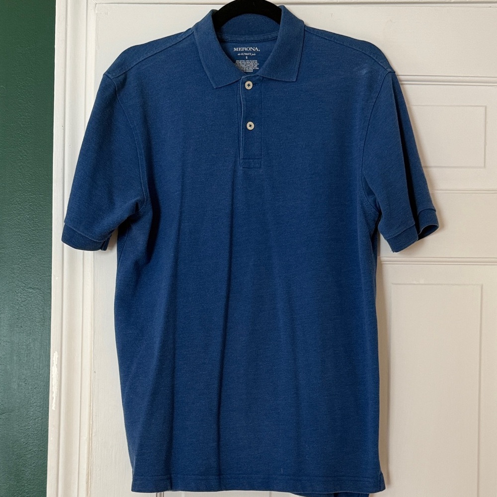 Merona Men's Navy Blue Polo Shirt